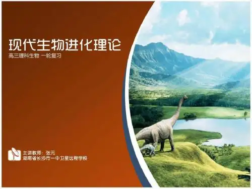 《第7章第2节现代生物进化理论的主要内容》