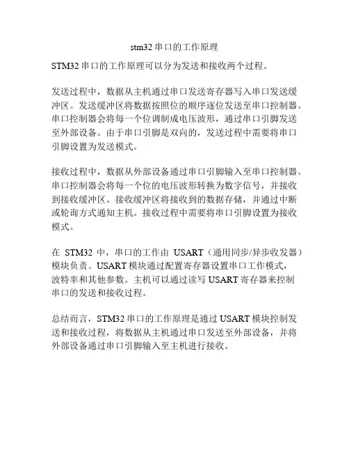 stm32串口的工作原理