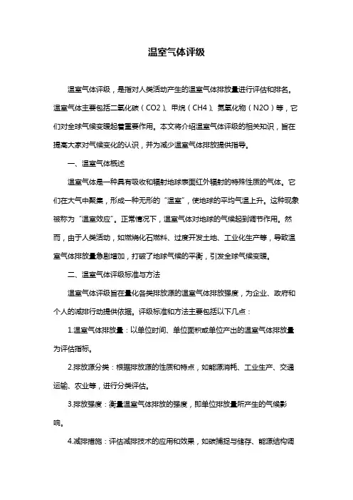 温室气体评级