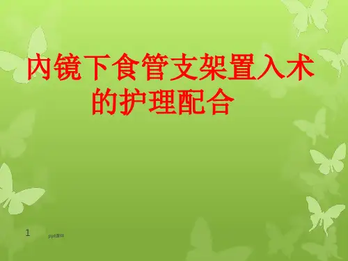 内镜下食管支架植入ppt课件