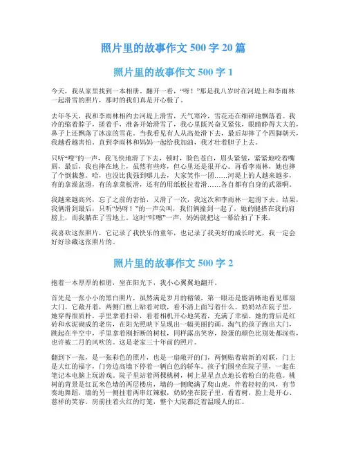 照片里的故事作文500字20篇