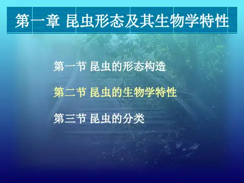 4植物保护虫害部分课件-生物学特性