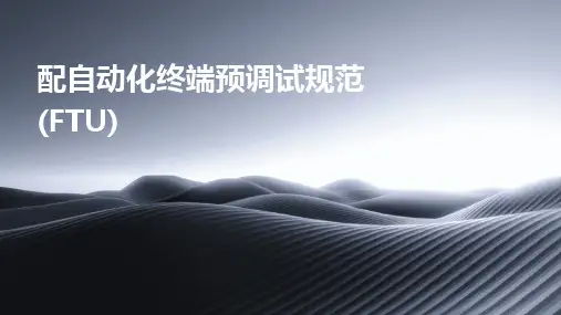 配自动化终端预调试规范(FTU)