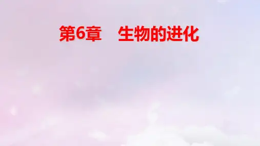 新教材高中生物第6章生物的进化第3节第1课时种群基因组成的变化pptx课件新人教版必修2
