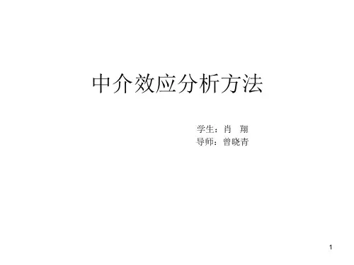 中介效应分析ppt课件