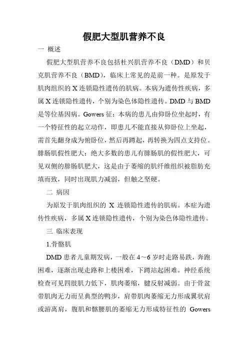 假肥大型肌营养不良