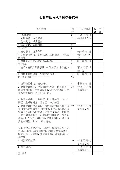 心肺听诊