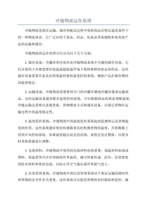 冷链物流运作原理