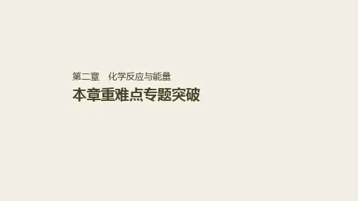 高中化学人教版必修2第二章化学反应与能量本章重难点专题突破课件