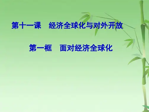 面对经济全球化(共21张PPT)