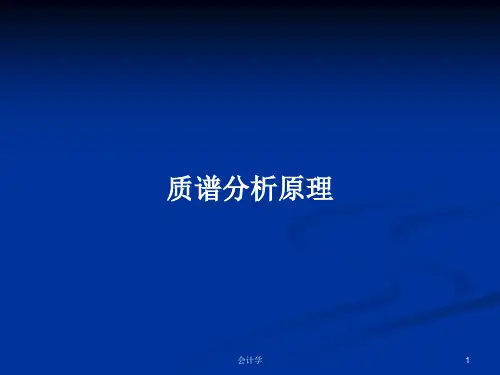 质谱分析原理PPT学习教案