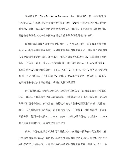 奇异值分解在图像处理中的应用(六)