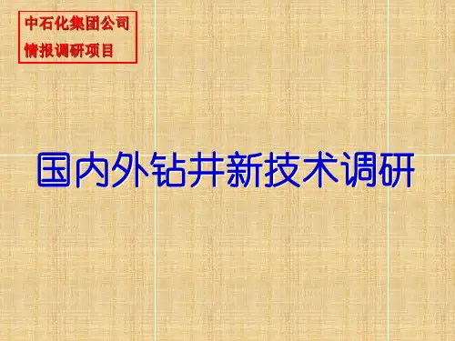 国内外钻井新技术