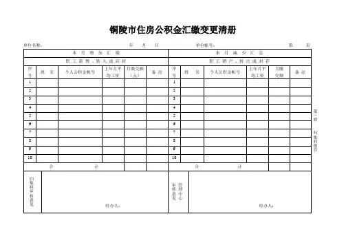 20100713091915铜陵市住房公积金汇缴变更清册