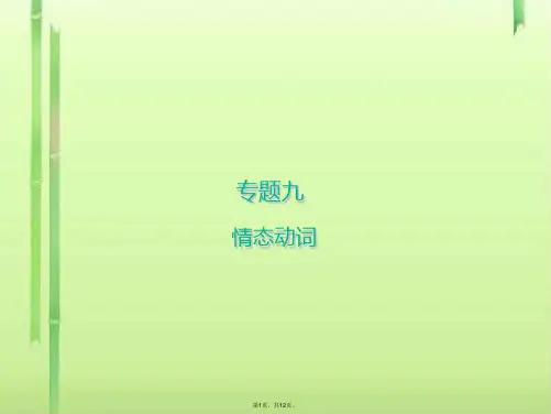 专题九 情态动词(共12张PPT)