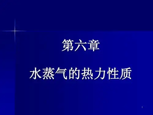 第06章 水蒸气性质