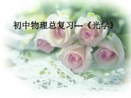物理人教版八年级上册第四章光现象复习课件