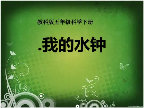 《我的水钟》时间的测量PPT(上课用)