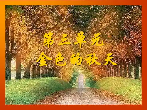 金色的秋天-PPT课件