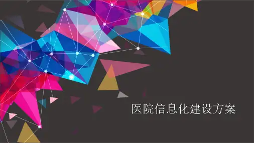 医院信息化建设方案 精品PPT