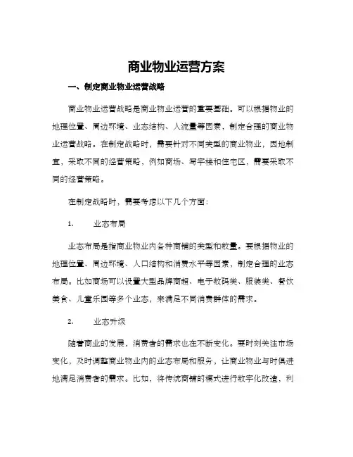 商业物业运营方案