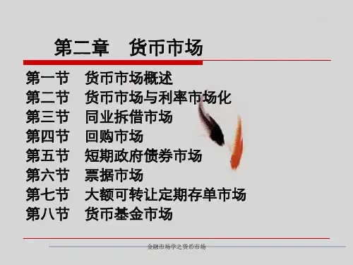 金融市场学之货币市场