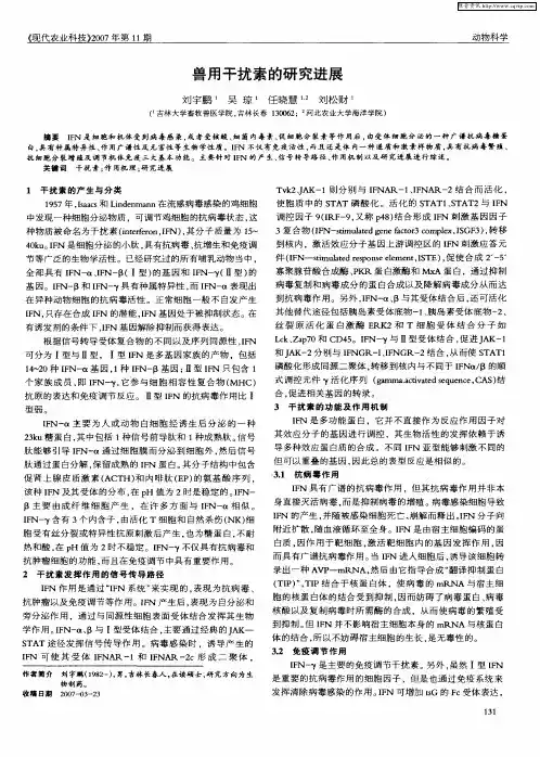 兽用干扰素的研究进展