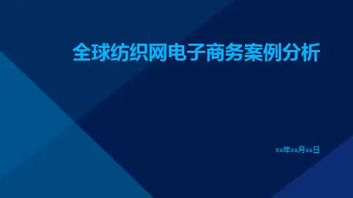 全球纺织网电子商务案例分析ppt