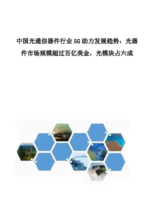 中国光通信器件行业5G助力发展趋势：光器件市场规模超过百亿美金,光模块占六成