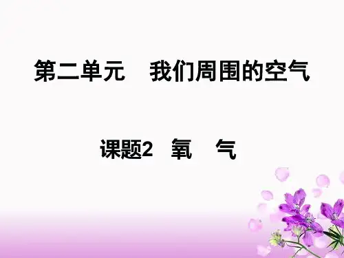 人教版九年级化学上册 第二单元课题2 氧气(共21张PPT)