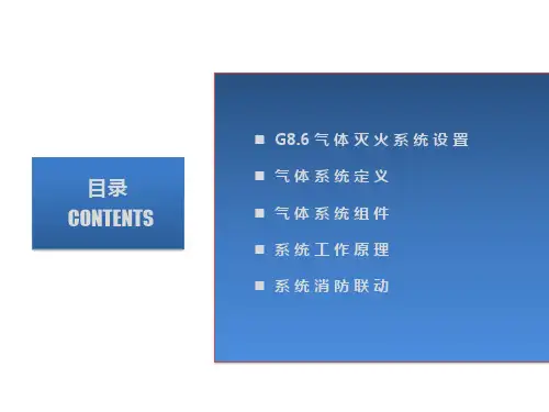 气体灭火系统培训