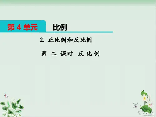 北师大版《正比例》PPT教学课件