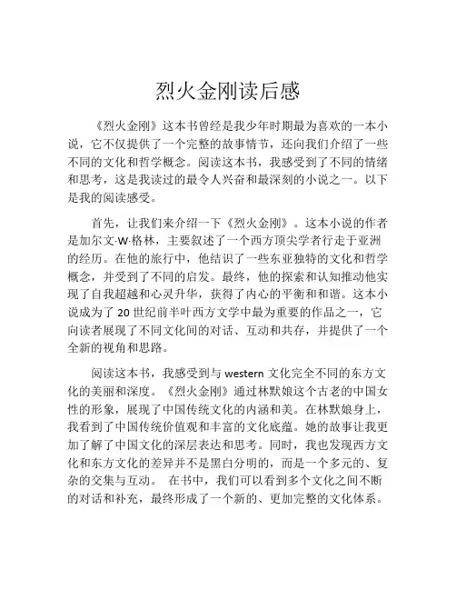 烈火金刚读后感