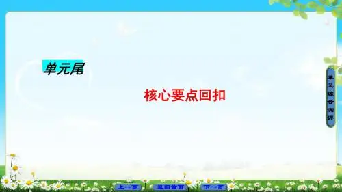 牛津译林版英语选修11课件：Unit 1 核心要点回扣
