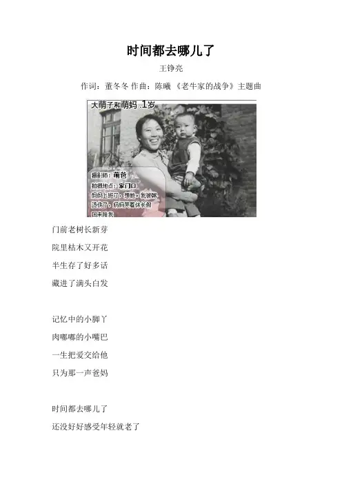 《时间都去哪儿了》大萌子