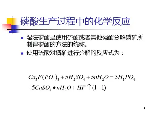 磷酸生产工艺教学-第一章-萃取工序PPT课件