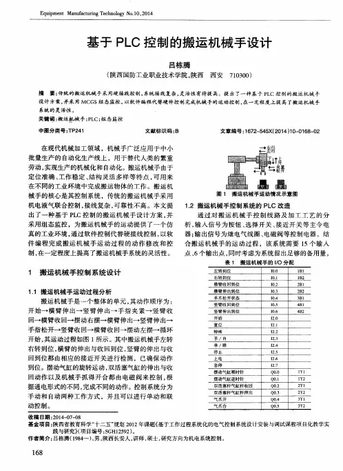 基于PLC控制的搬运机械手设计