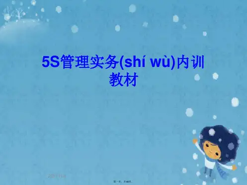 5S管理实务内训教材