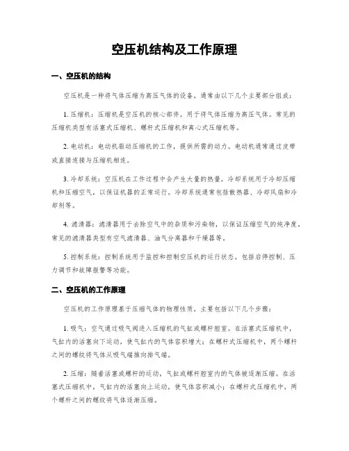 空压机结构及工作原理