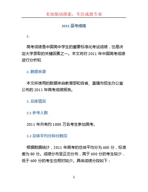 2011高考成绩 (2)
