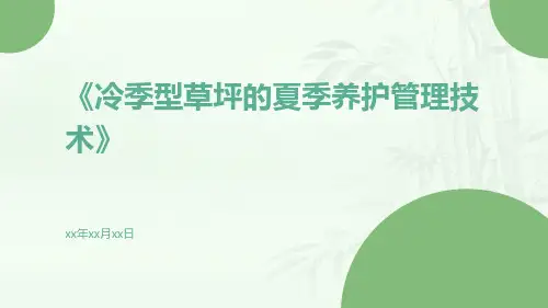 冷季型草坪的夏季养护管理技术