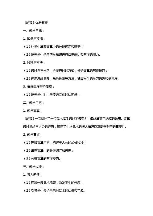 《绝招》教案