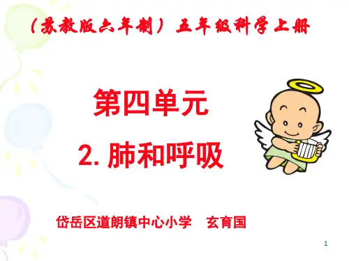 【推荐】2019-2020苏教版小学五年级上册科学(课件)2.肺与呼吸.ppt