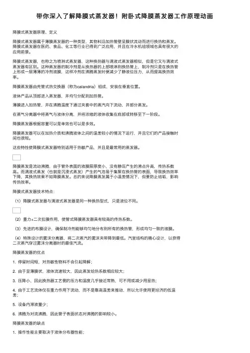带你深入了解降膜式蒸发器！附卧式降膜蒸发器工作原理动画