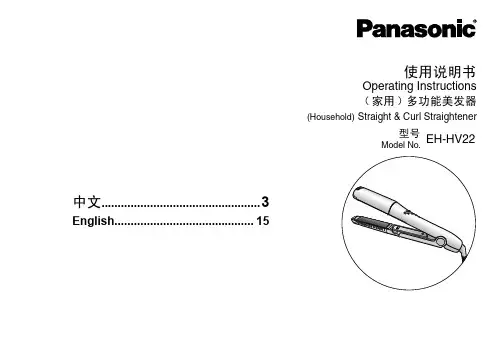 松下 多功能美发器 EH-HV22 使用说明书