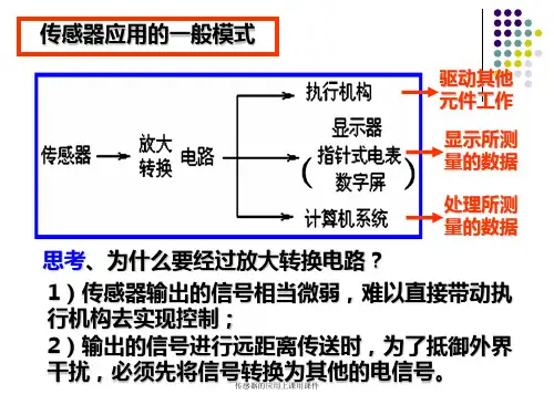 传感器的应用上课用课件