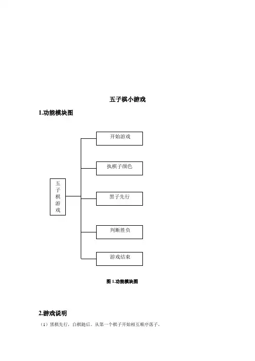 java五子棋小游戏