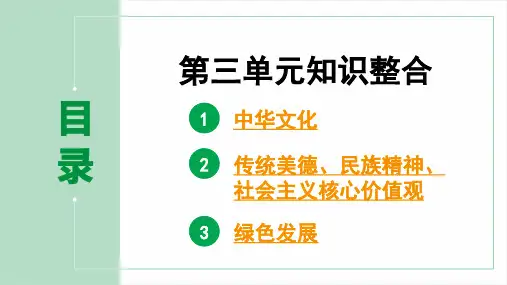 (部编版)九年级道德与法治上册第三单元知识整合pptx