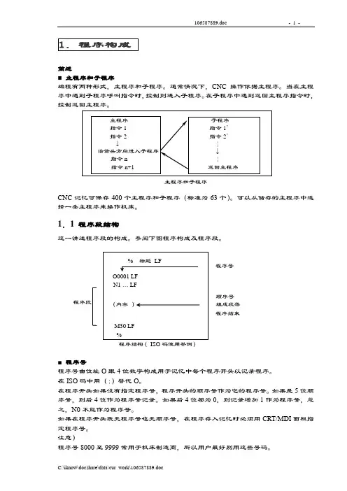 加工中心手工编程教材