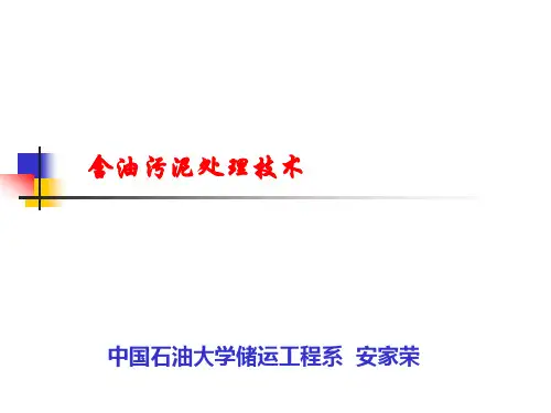 中国石油大学含油污泥处理技术